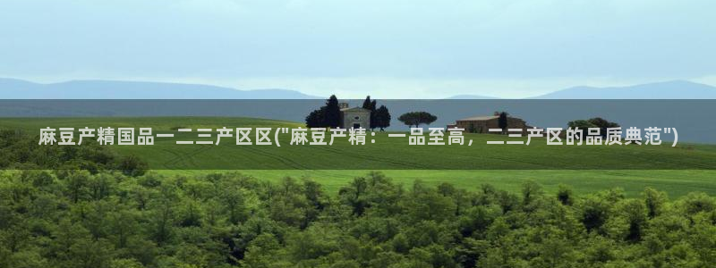 精品麻豆：麻豆产精国品一二三产区区(\