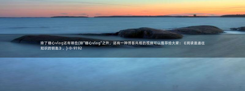 糖心vlog女主